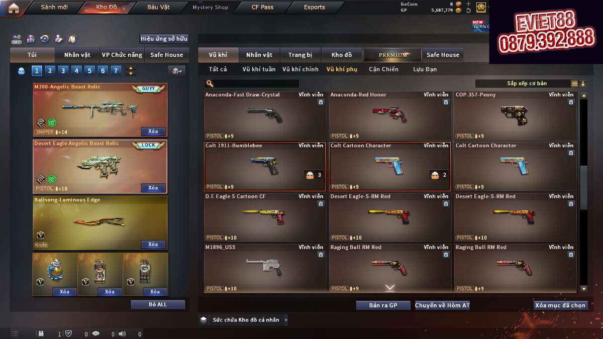 shop acc cf uy tin gia re